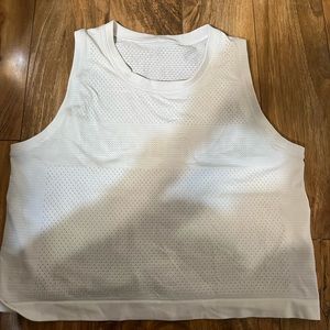 Lululemon White Logo Tank